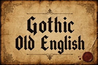 Craft Authentic Gothic Old English Lettering