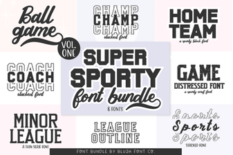 Elevate Your Design with the Super Sport Bundle Font