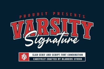 Craft Bold Projects with Varsity Signature Font