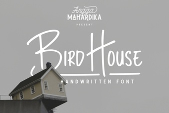 Bird House Fonts for Creative Diy Projects